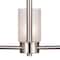 Westinghouse Chandelier 60W 3-Light Sylvestre, Brushed Nickel Frosted Seeded Glass 6227500 - alternate 5
